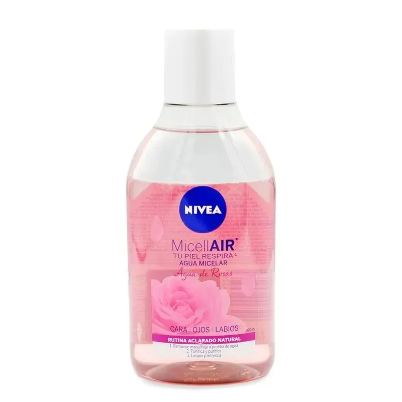 AGUA MICELAR CON AGUA DE ROSAS